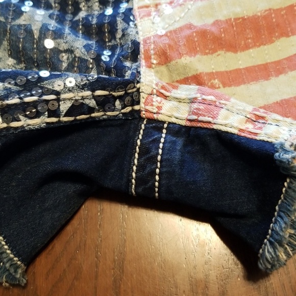 Knox Rose red white blue 4th July shorts multi - Picture 8 of 8